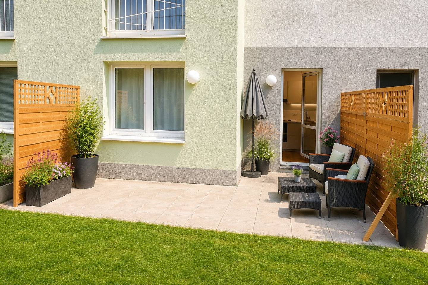 Ruheoase mit riesiger Terrasse nähe Hauptbahnhof