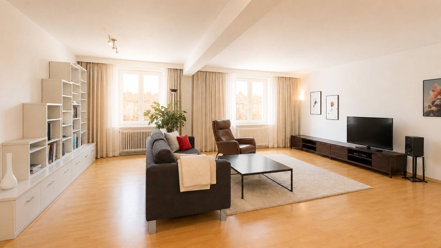 Spacious 124 m² city apartment | 3 rooms, optional 4 rooms