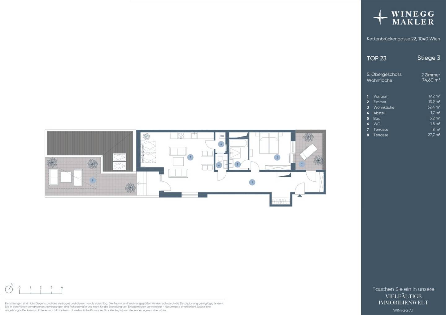 Apartment new build first occupancy terraces