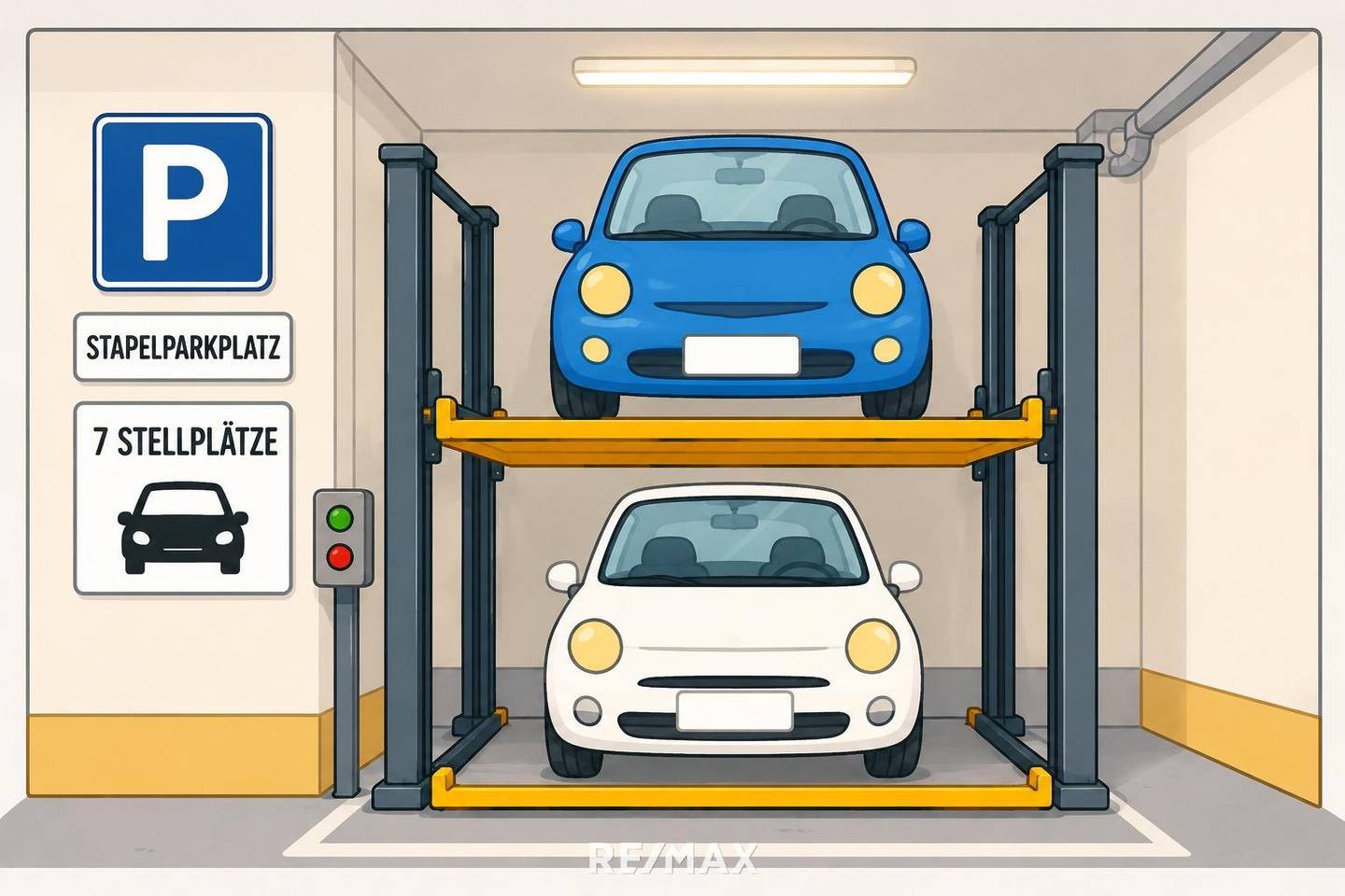 Rented garage package with seven parking spaces investment apartment