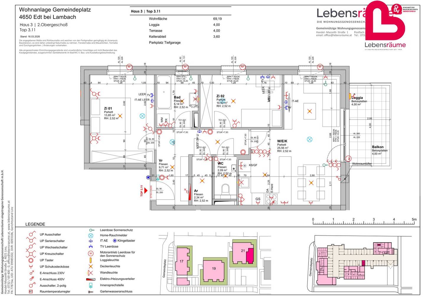 EDT bei Lambach - Neubauprojekt "Wohnquartier" 46 geförderte Mietwohnungen