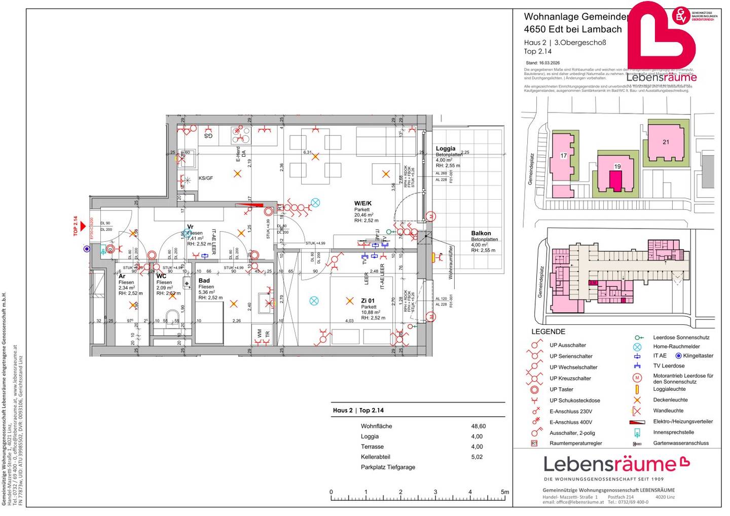 EDT bei Lambach - Neubauprojekt "Wohnquartier" 46 geförderte Mietwohnungen