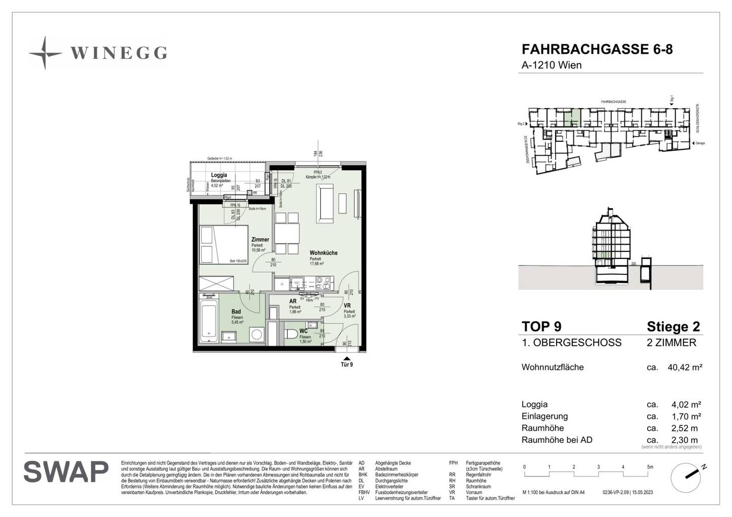 ERSTBEZUG >> bodentiefe Fenster in westseitiger Anlegerwohnung mit Loggia >> TOP LAGE