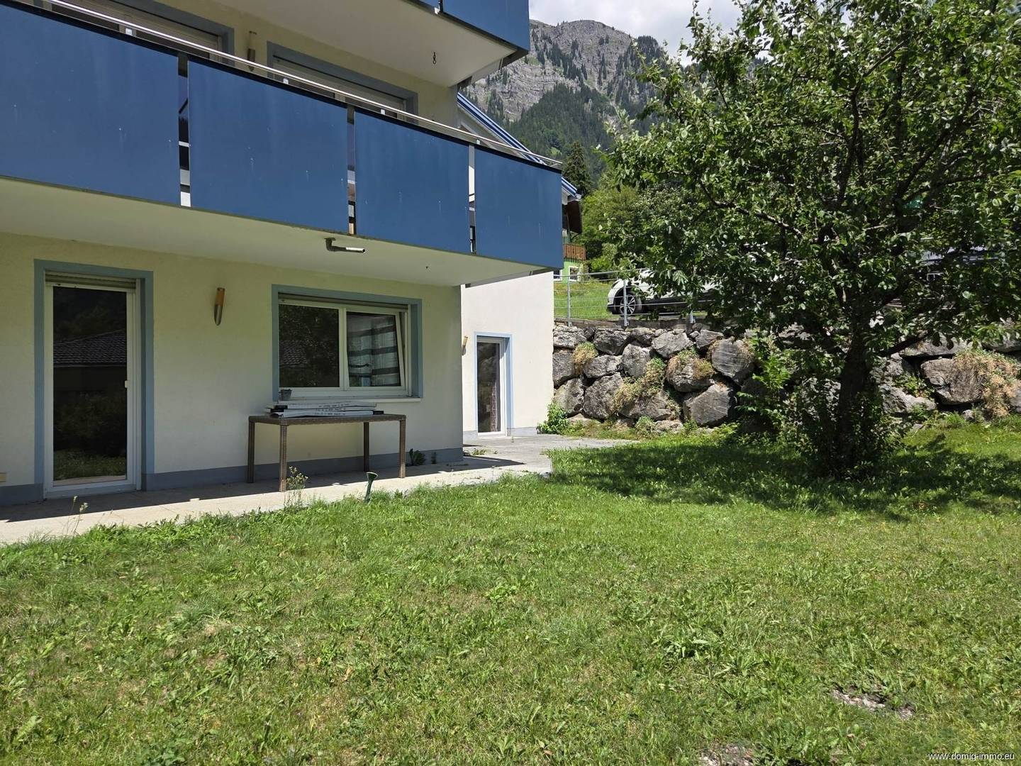 Apartment with large garden generous terrace and view
