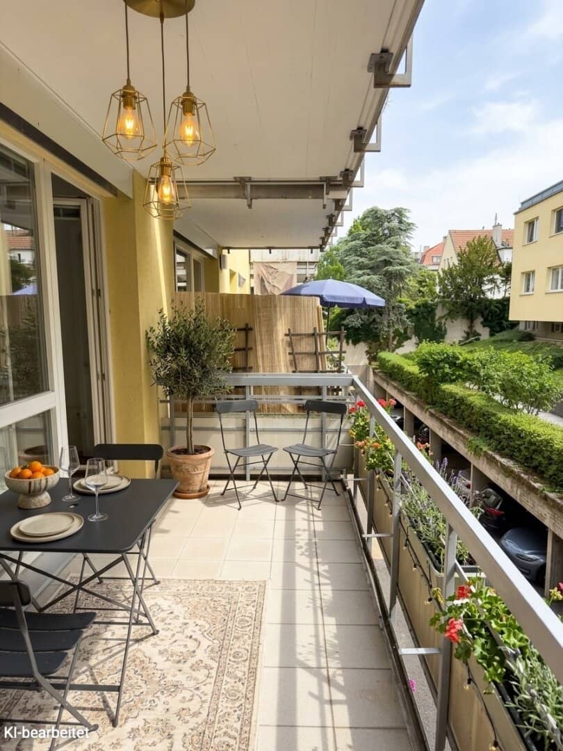 Freshly renovated 3-room apartment with balcony in green prime location next to Pötzleinsdorfer Schlosspark