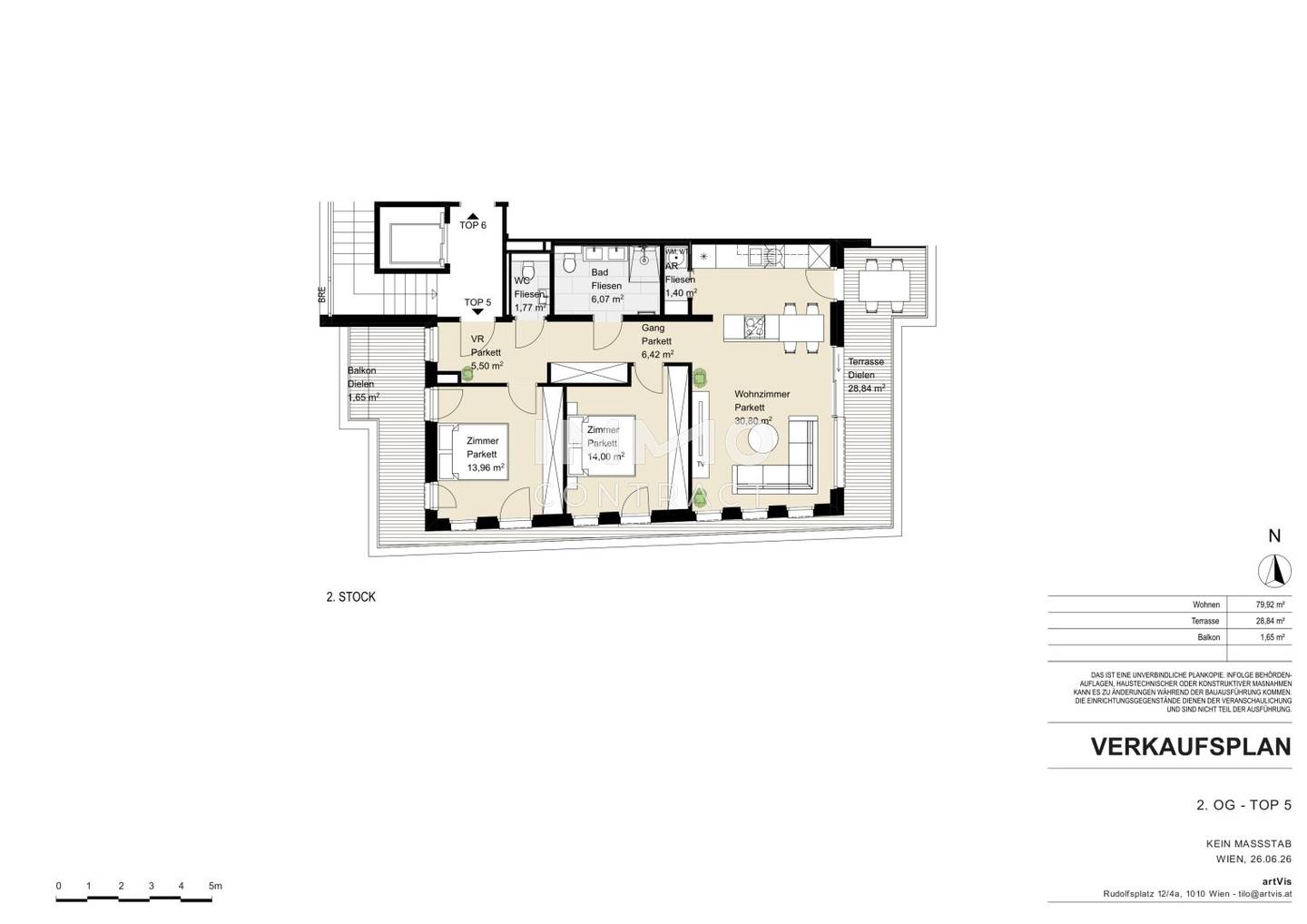 VINEA XII - Exklusive 3-Zimmer Wohnung mit Balkon, Terrasse &amp; Tiefgarage in Neustift am Walde!