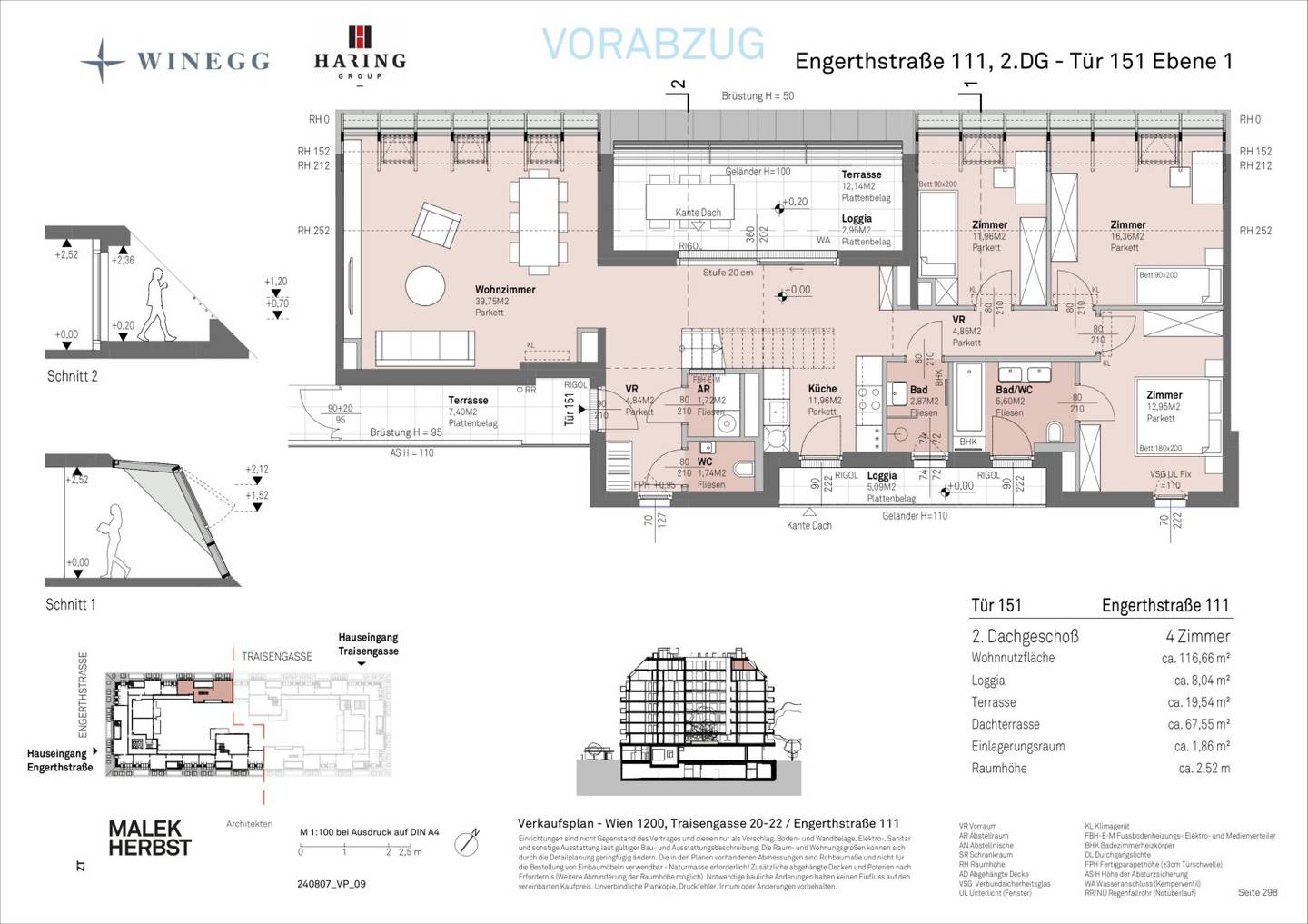 Wohnung mit Donaublick im Neubau Erstbezug