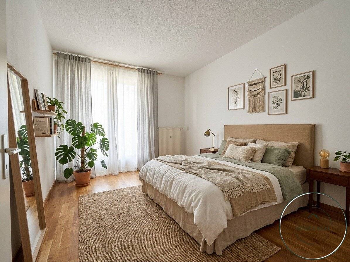 Distant view included: Stylish 3-room apartment with large loggia and proximity to U6