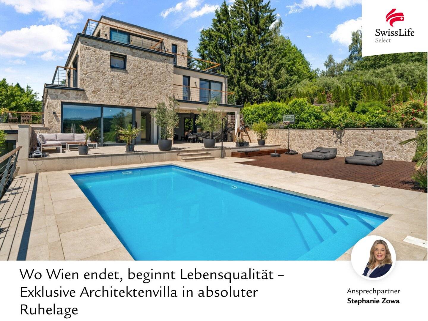 Wo Wien endet, beginnt Lebensqualität – Exklusive Architektenvilla in absoluter Ruhelage