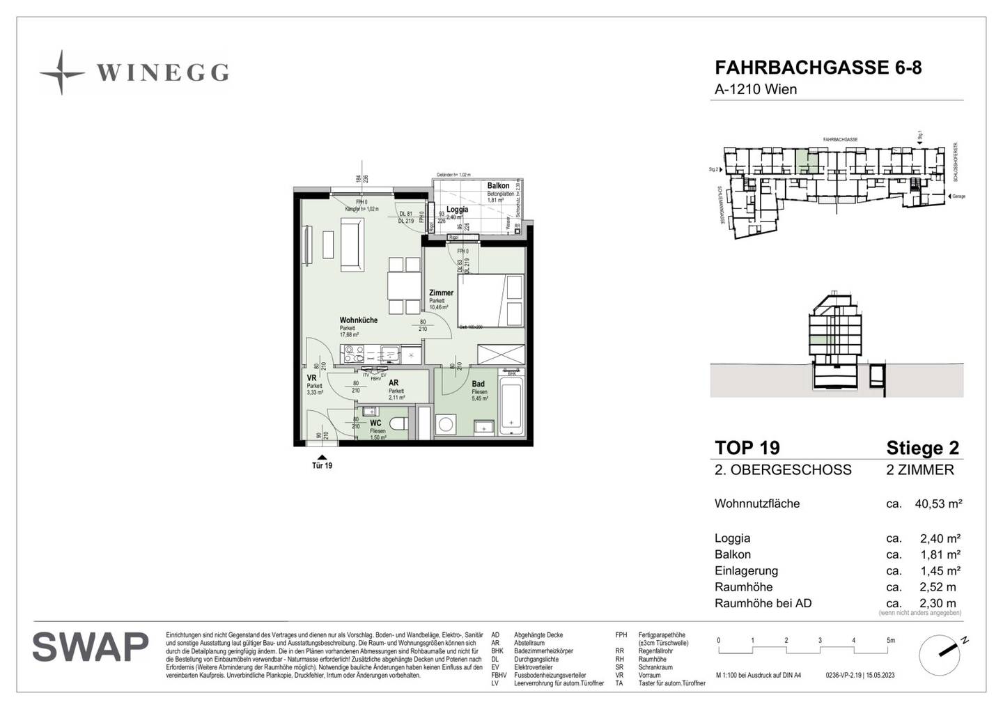 New high quality fittings in a modern two room apartment with top infrastructure