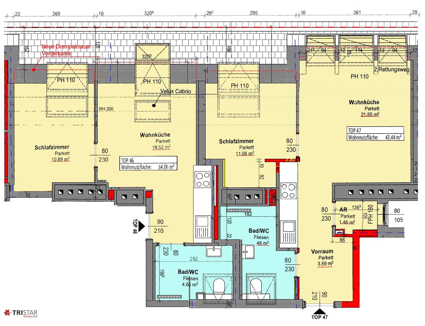 NEU! ++ 2 NEUBAU DACHGESCHOSSWOHNUNGEN U6 JÄGERSTRASSE ++ 1200 WIEN ++  FÜR ANLEGER &amp; EIGENNUTZER ++
