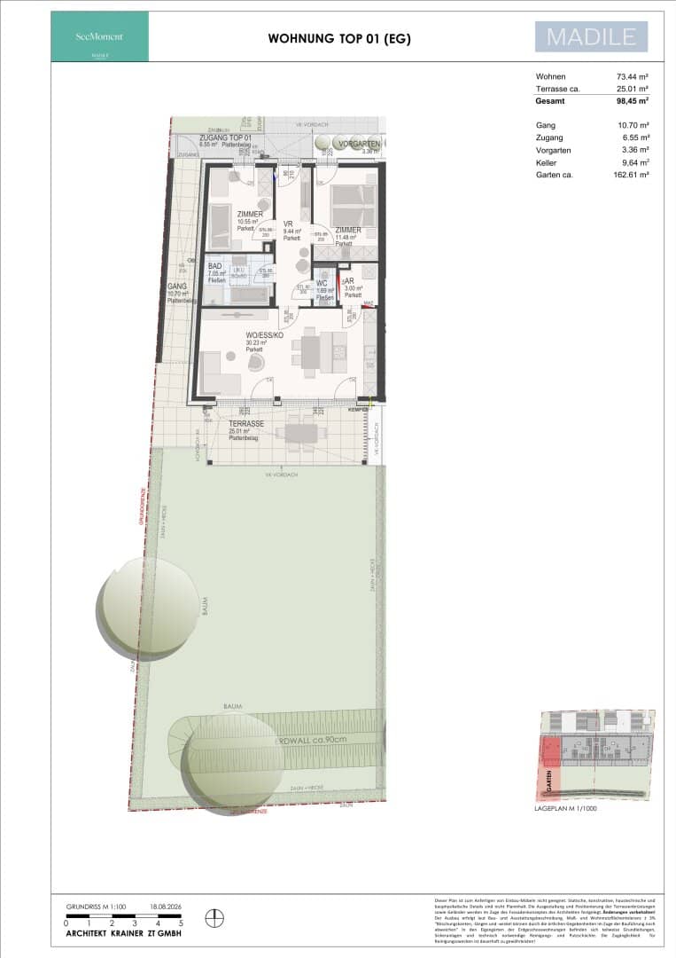 Am Kirchengrund - 3 room garden apartment - a project by Madile