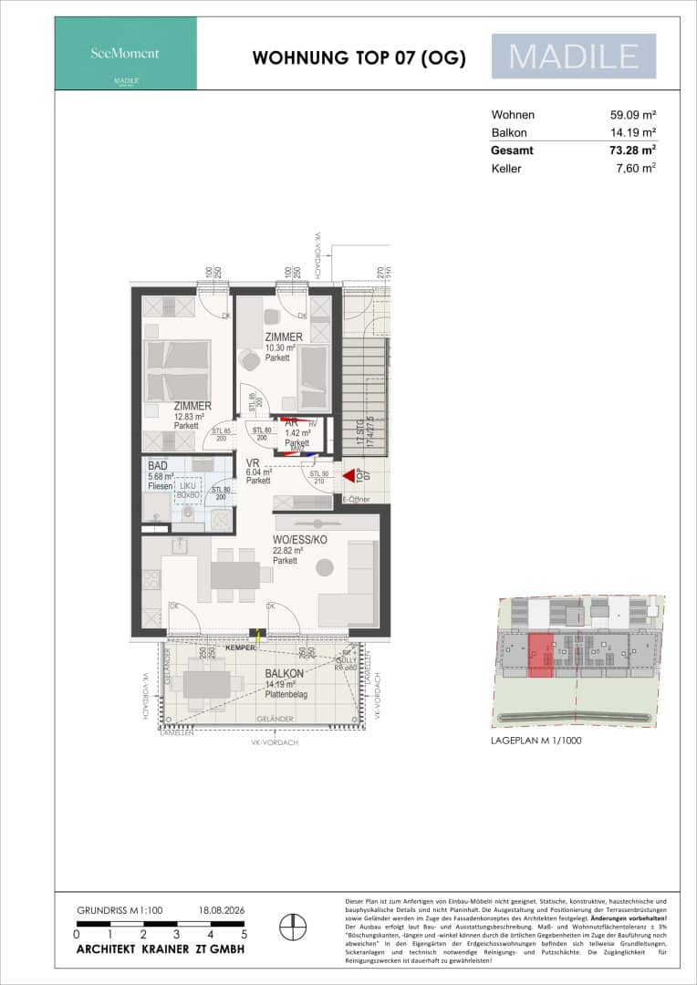 Am Kirchengrund - 3 room garden apartment - a project by Madile