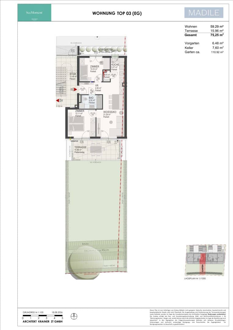 Am Kirchengrund - 3 room apartment - a project by Madile
