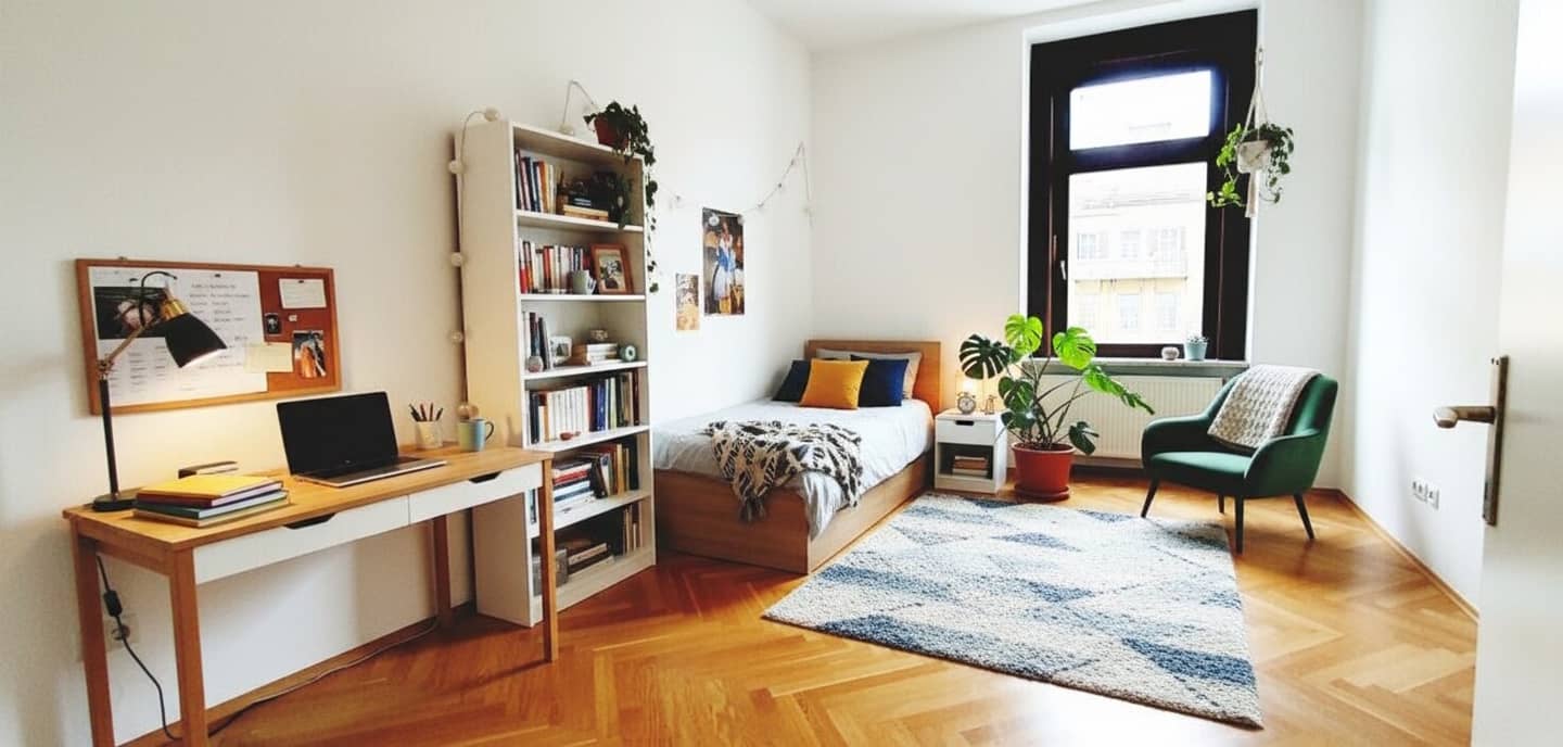 Nahe UNIVIERTEL - beim Kaiser-Josef-Platz: WG-taugliche, großzügig, 4 extrabegehbare Zimmer, große Küche,