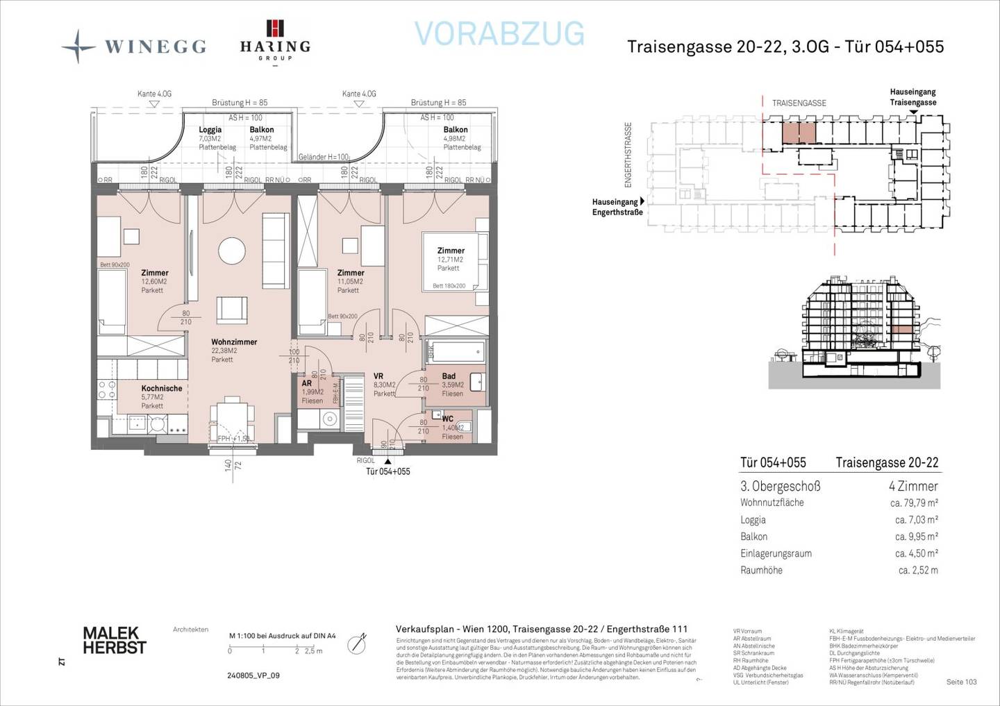 Apartment Brigittenau Danube river view
