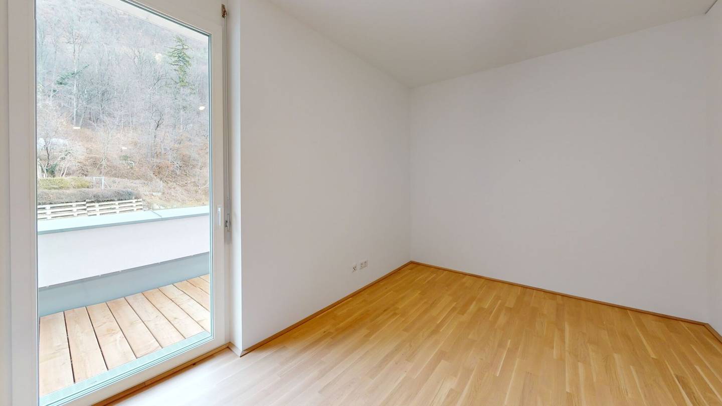Top floor apartment new build with balcony and garage