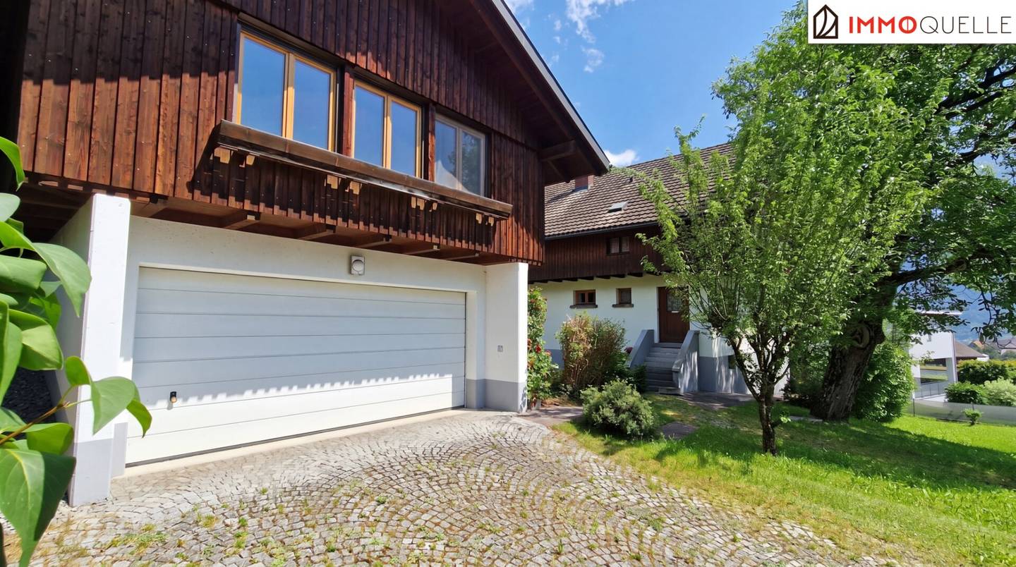 Villa mit Charakter in Bestlage von Bludenz   Stilvolles Wohnen mit großzügigem Garten, freiem Bergpanoramablick und vielseitigem Nebengebäude