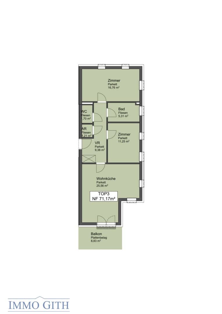 NEUBAU IN PERCHTOLDSDORF: EXKLUSIVE EIGENTUMSWOHNUNGEN + PRAXIS IN DER SALITERGASSE 6 – MODERN, GRÜN &amp; ZENTRUMSNAH!