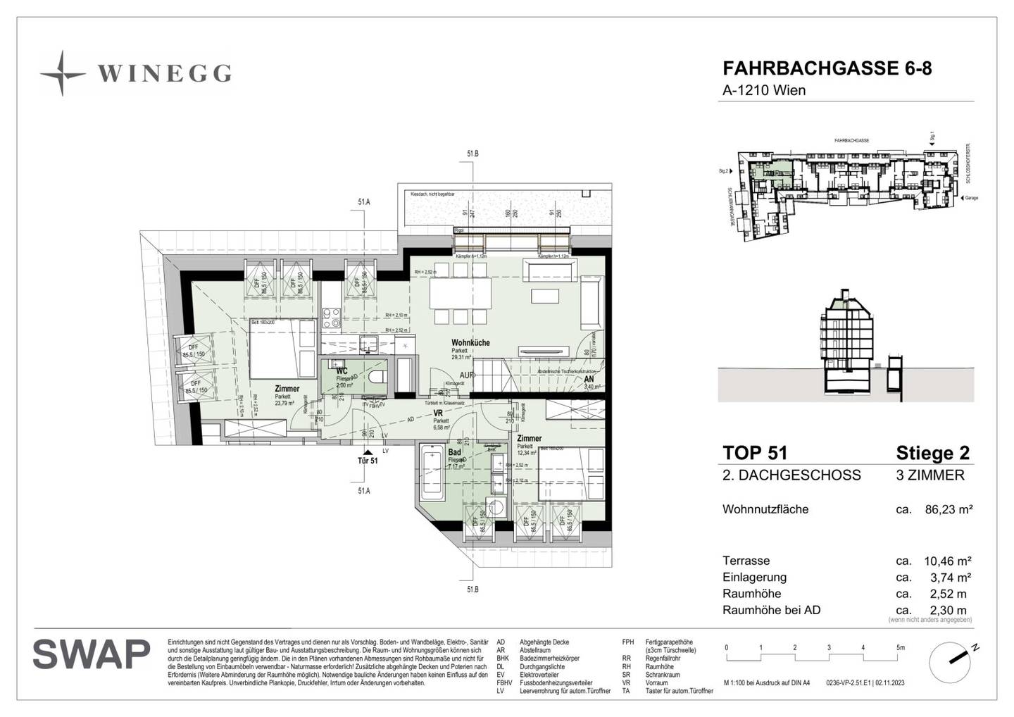 High Up >> Spacious living on the 2nd attic floor >> Roof terrace with Vienna view