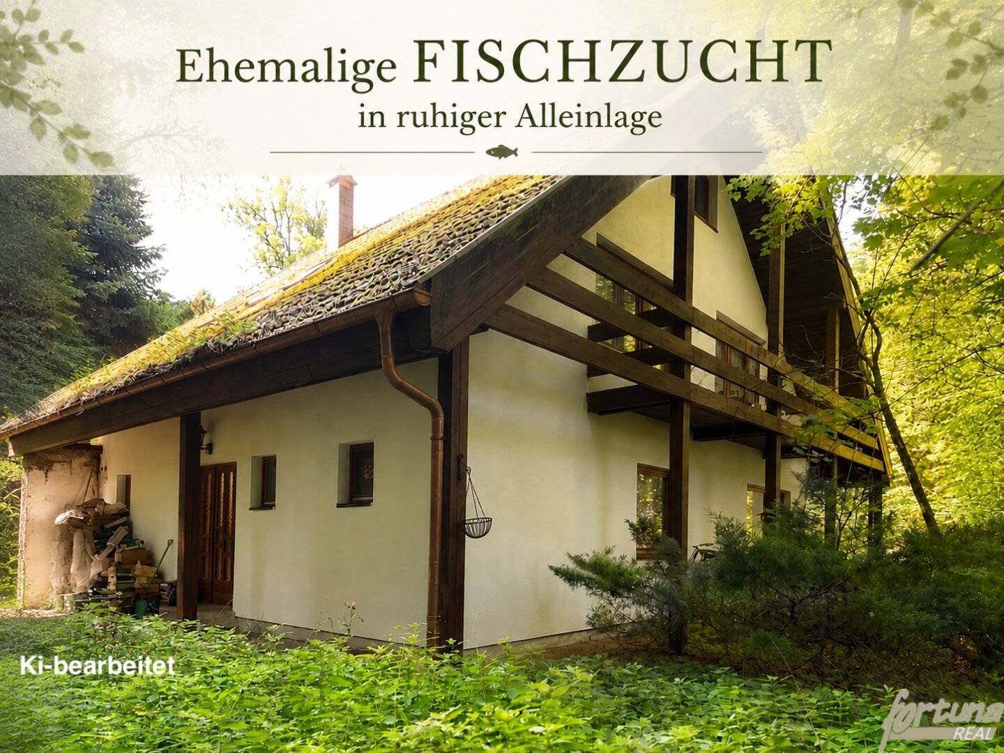 Natur, Wasser &amp; Potenzial – Ehemalige FISCHZUCHT in ruhiger Alleinlage
