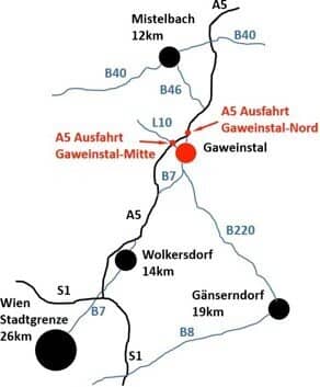 4.333m² Betriebsgrundstück in Top – Lage an der A5 - 2191 Gaweinstal