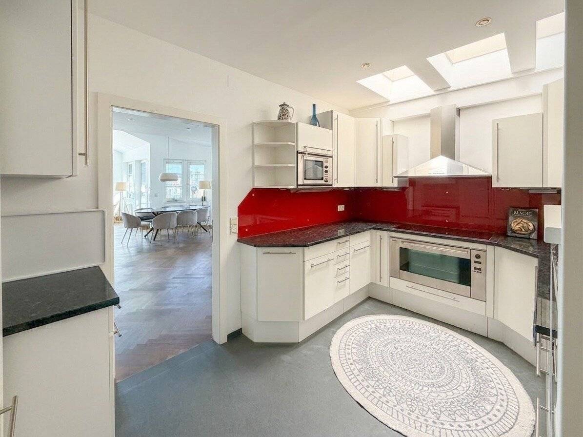 Attic floor with view from the living level