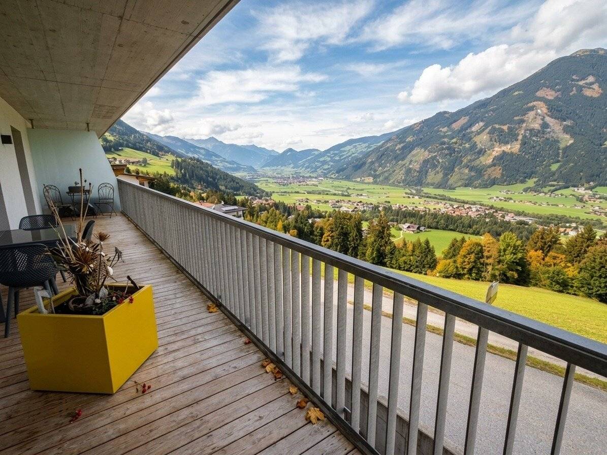 Moderne 3-Zi-Wohnung mit großem Aussichtsbalkon &amp; Garage in unmittelbarer nähe zur  Skipiste
