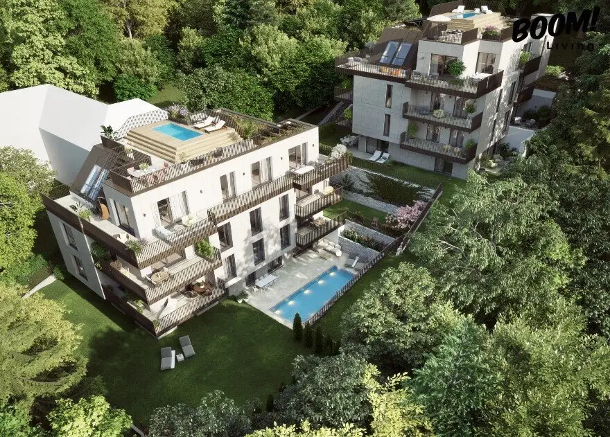 Luxuriöse Dachgeschoss-Maisonette mit 167,54 m² Dachterrassen und einzigartigem Panoramablick im Herzen von Neustift am Walde
