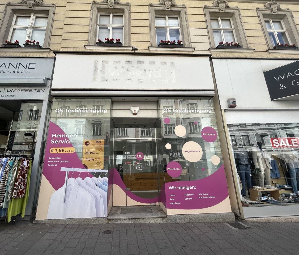 Geschäftslokal mit großer Schaufensterfront in Topfrequenzlage - Landstraßer Hauptstraße