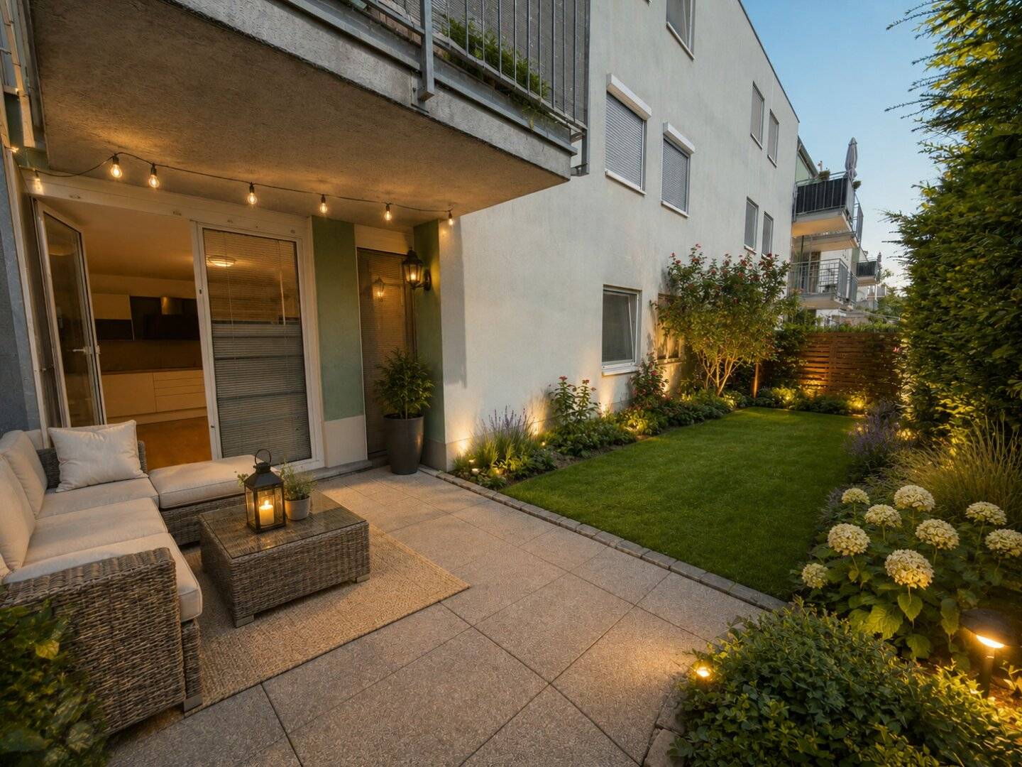 Attractive investment apartment with existing lease and private garden