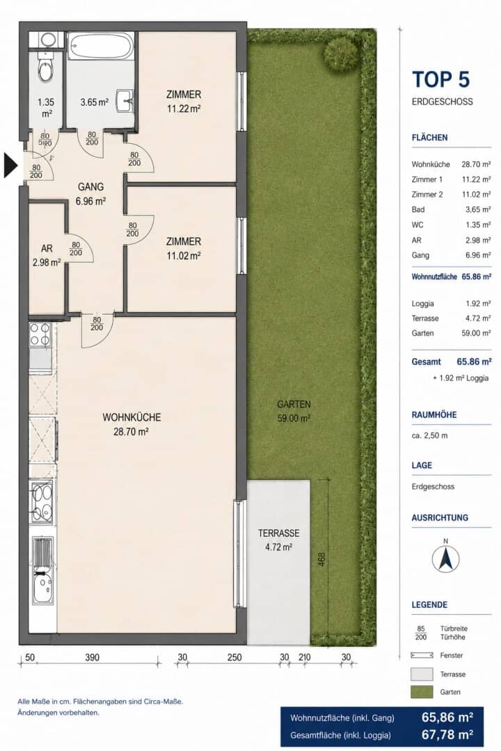 Attractive investment apartment with existing lease and private garden