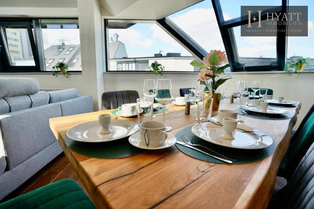 Fully furnished 4-room new-build penthouse on 2 levels | Spa terrace with sauna &amp; jacuzzi | Owner occupancy or Airbnb | approx. 5.35 % gross revenue yield 2025