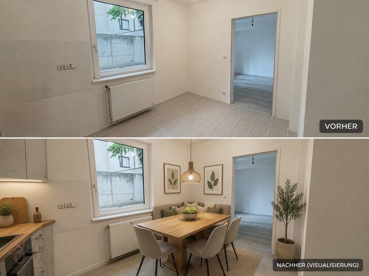 Generalsanierte Wohnung im Erdgeschoss mit direktem Garagenzugang
