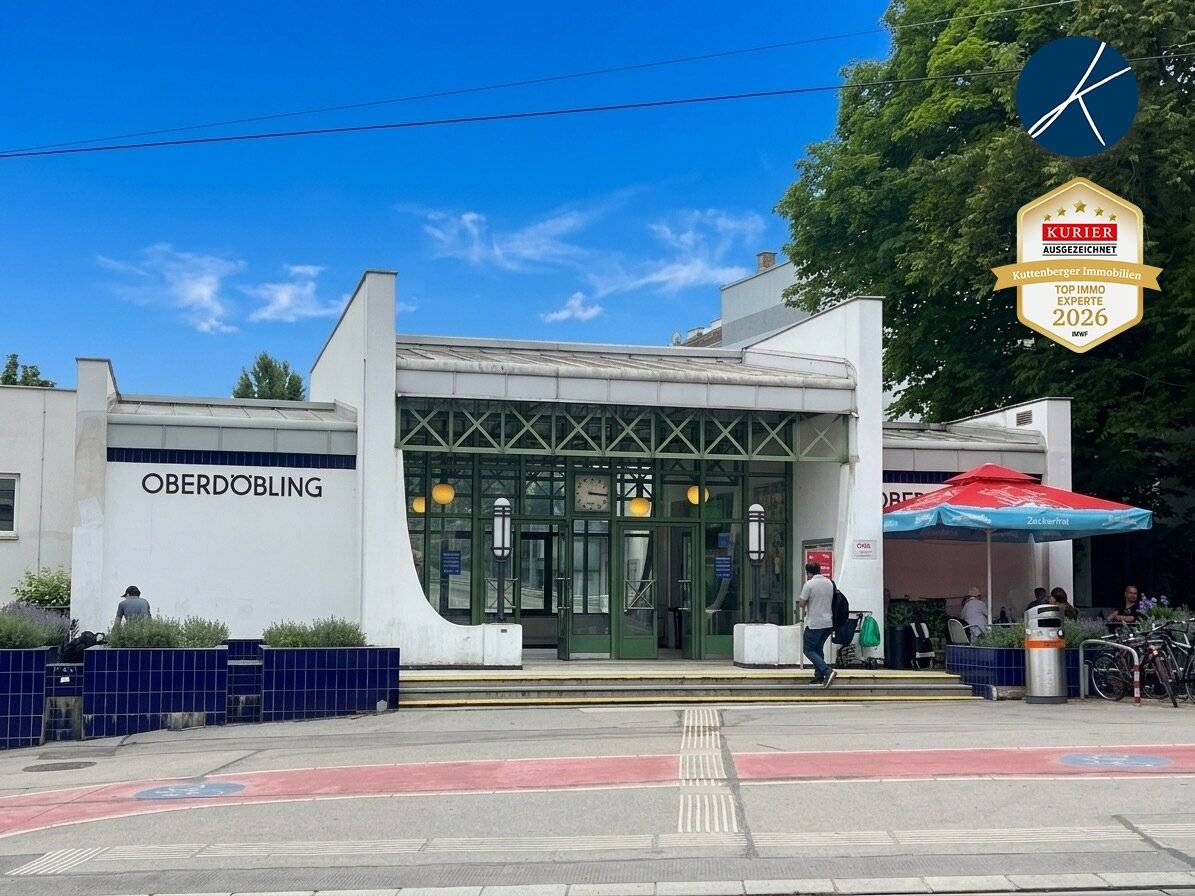 UNBEFRISTET: Direkt Bahnhof Oberdöbling S45 -mittlerer Zustand- Erdgeschoß