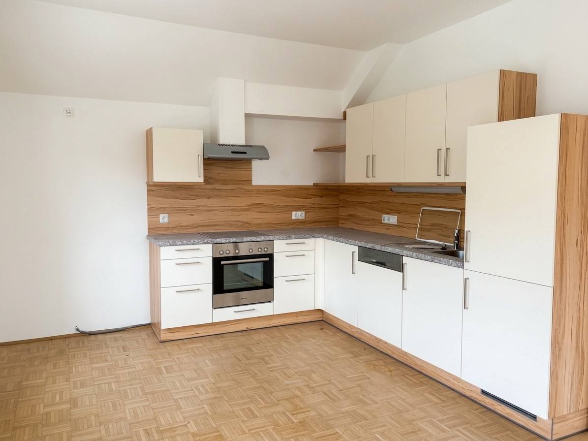 Zentral gelegene Wohnung mit Einbauküche und Parkplatz