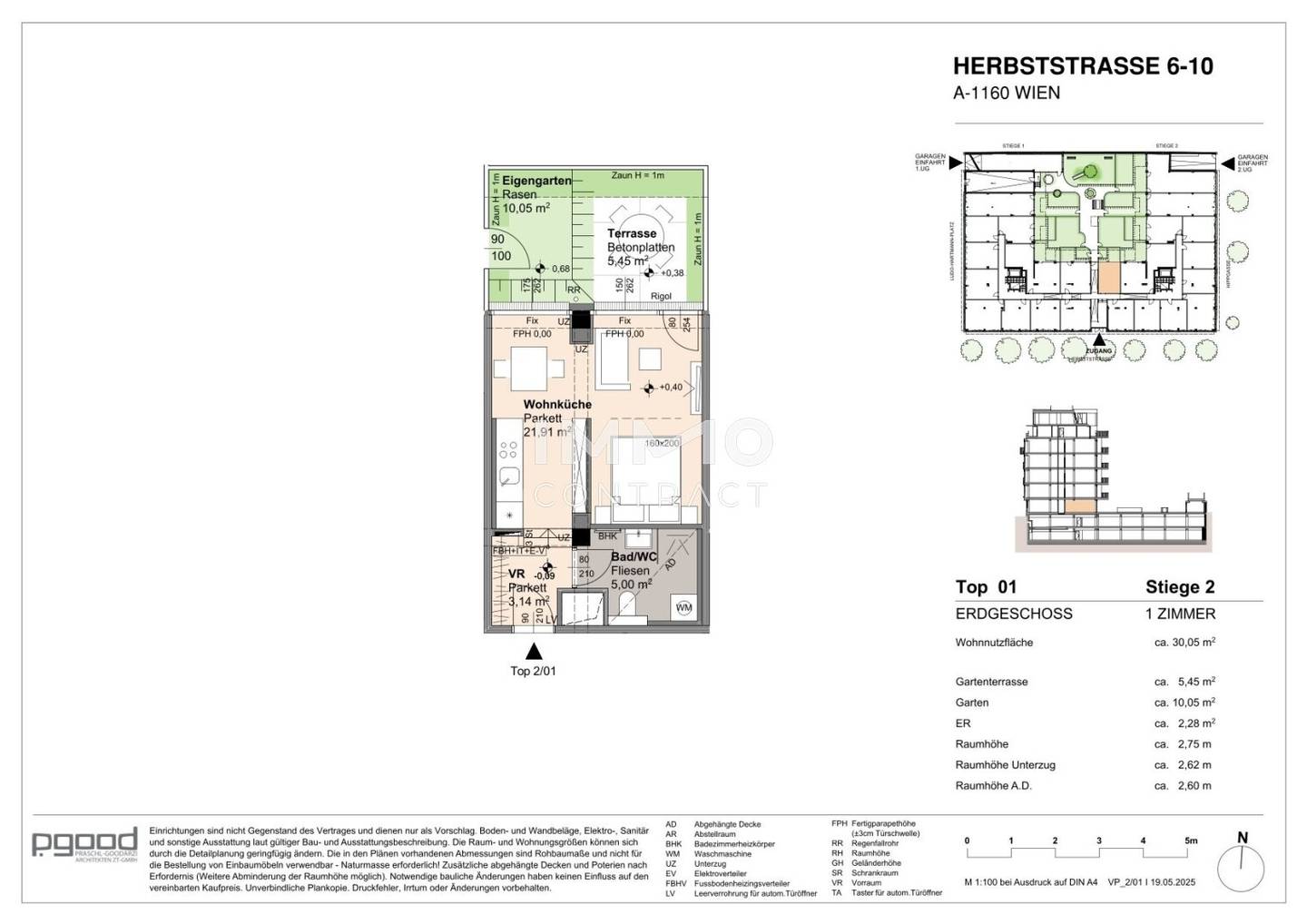 Charming studio with green view, new build first occupancy