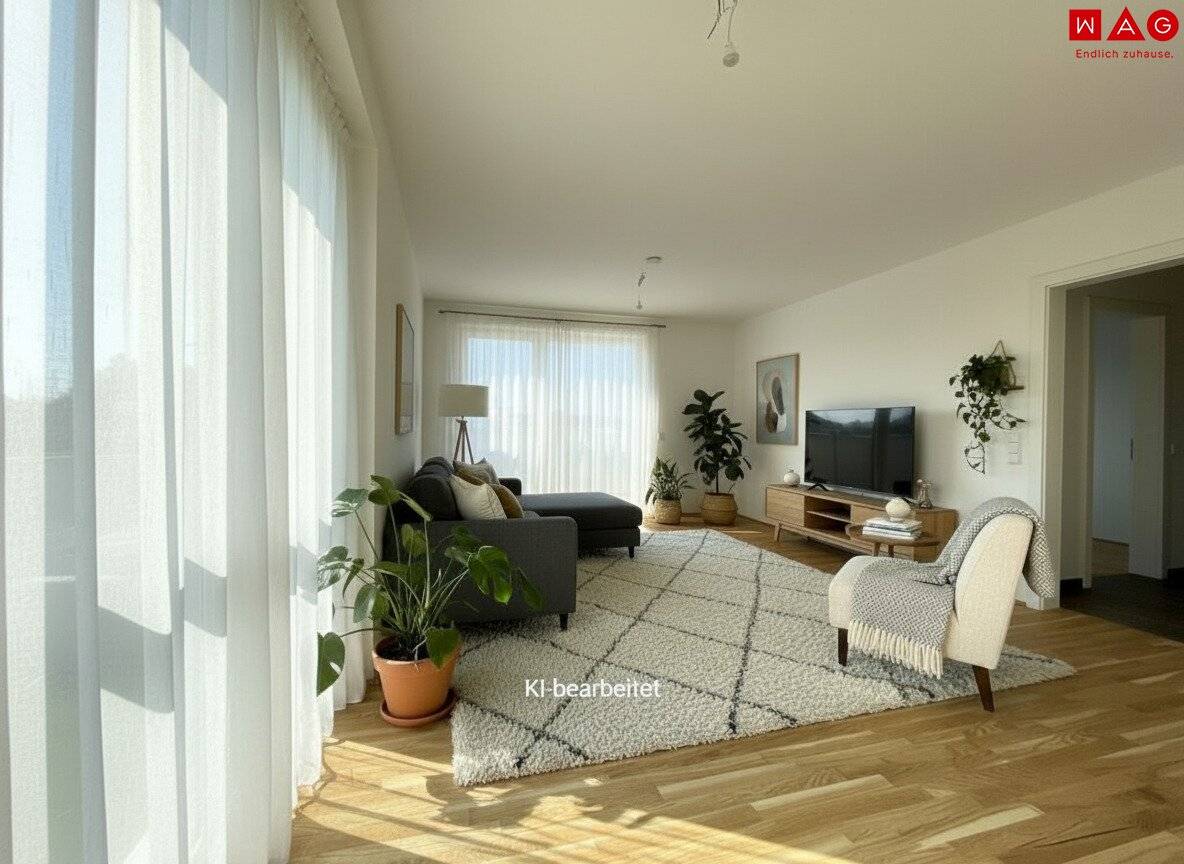 Möblierungsvorschlag Wohnzimmer KI generiert