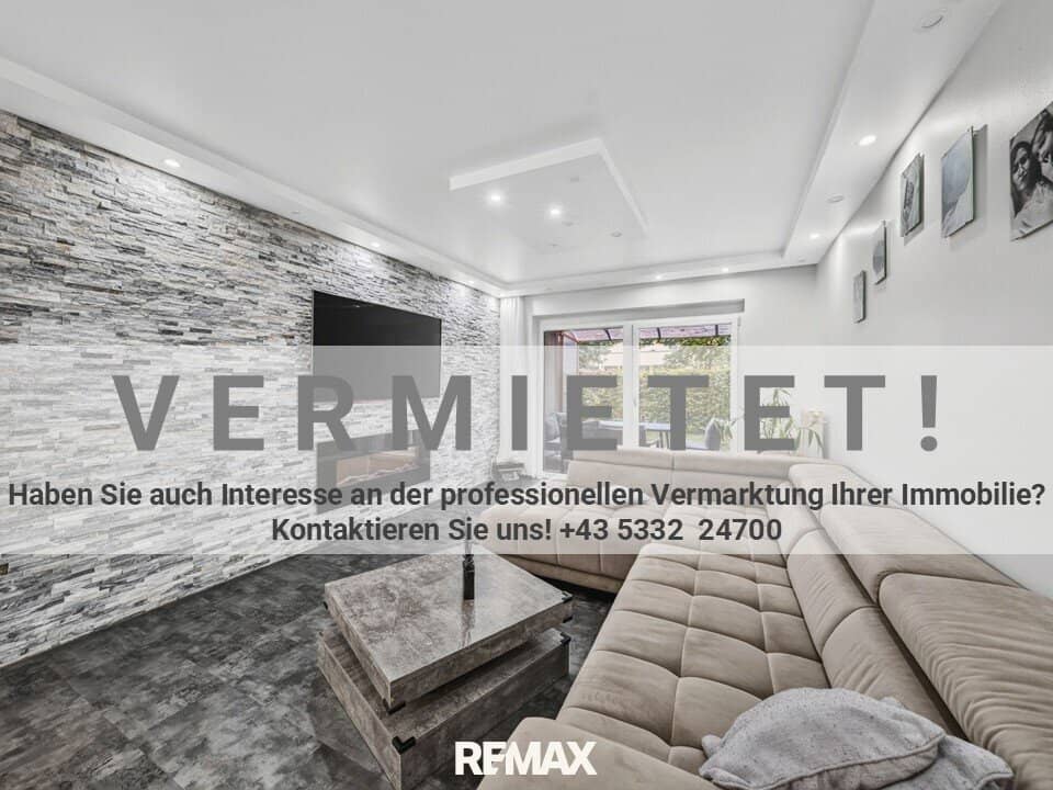 STYLISH. MODERN. CENTRAL. Spacious 3-room garden apartment in Schwaz for rent