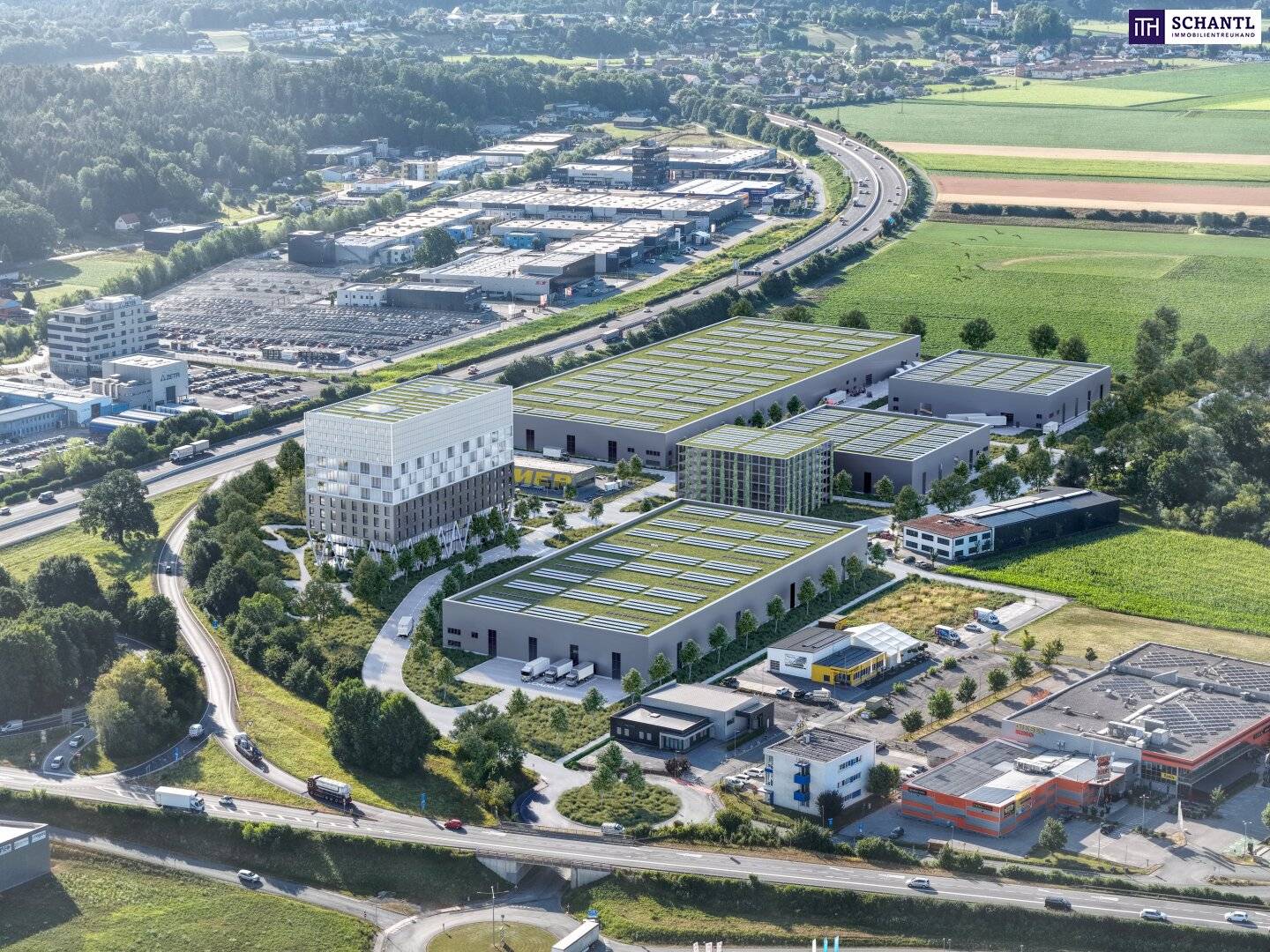 Ihr neuer Standort für Gewerbe, Lager und Logistik – 416,99 m² bei Graz – BUSINESS VILLAGE STYRIA – JETZT PROVISIONSFREI MIETEN!