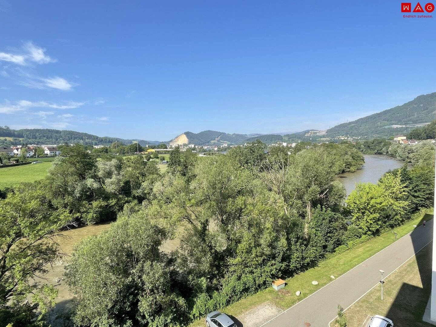 2-Raumwohnung am Murufer mit Loggia und Panoramablick