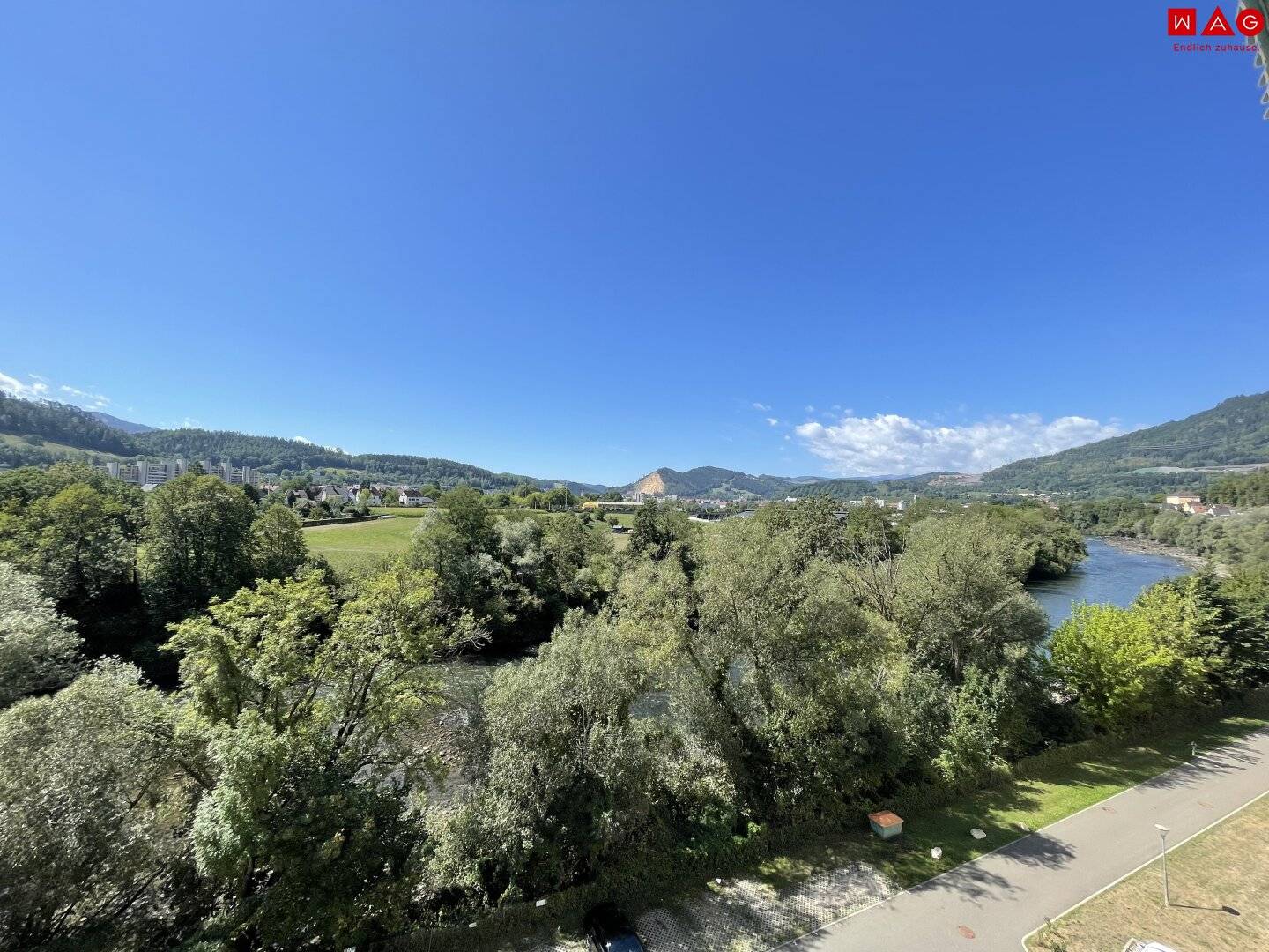 2-Raumwohnung am Murufer mit Loggia und Panoramablick