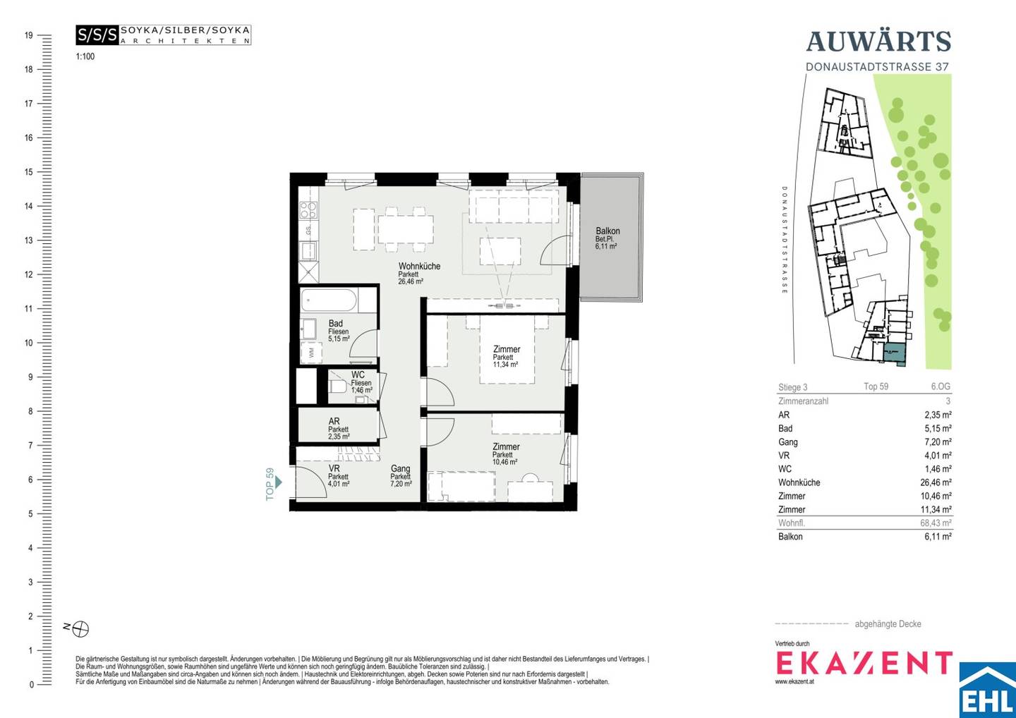 3 rooms | First occupancy | Urban living near Alte Donau