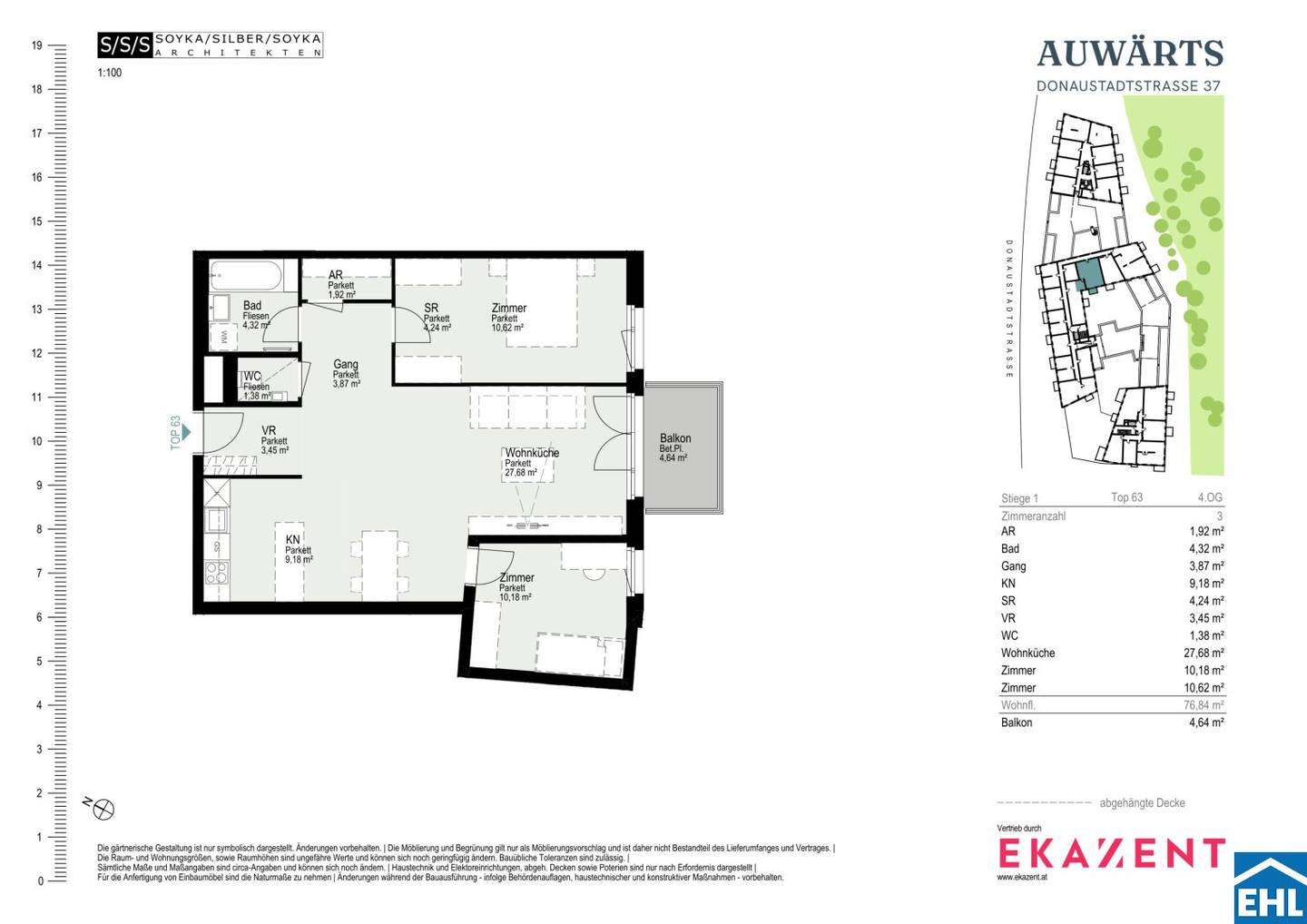 Top layout | Bright 3-room apartment