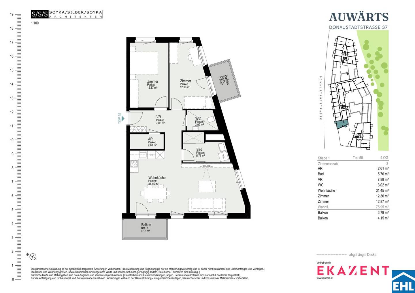 First occupancy | 3 rooms | Living between city and water