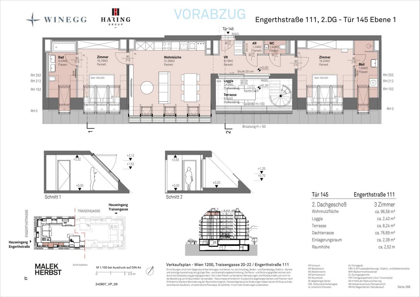 Neubauwohnung mit Donaublick und Erstbezug