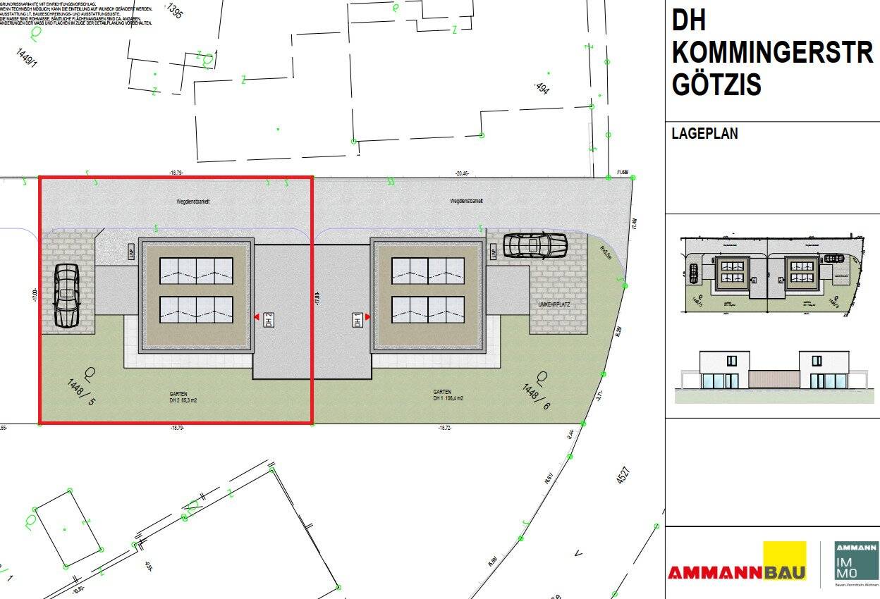 Projekt Kompakt Daheim² - modernes Doppelhaus mit Garten in top Lage von Götzis - DH2