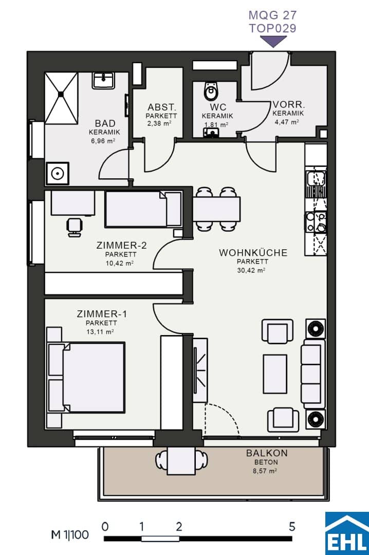 Stylish living near Messe Graz – New build apartments with character