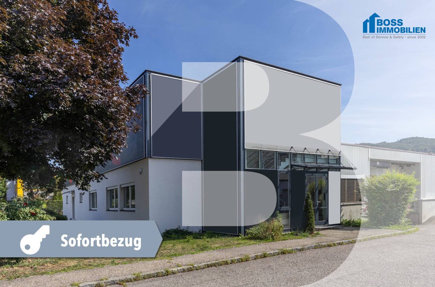 Linz Industriezeile | 107 m² office + 150 m² heated storage + 100 m² outdoor storage
