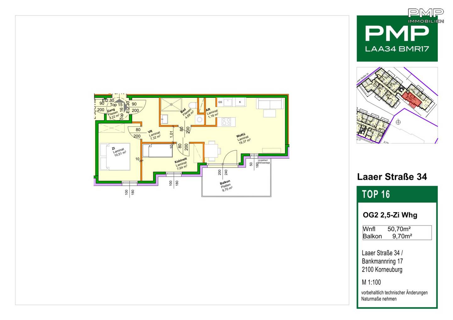 LAA34 TOP16 - 2.5-room apartment with balcony